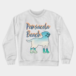 Pensacola Beach Vintage Front Design Crewneck Sweatshirt